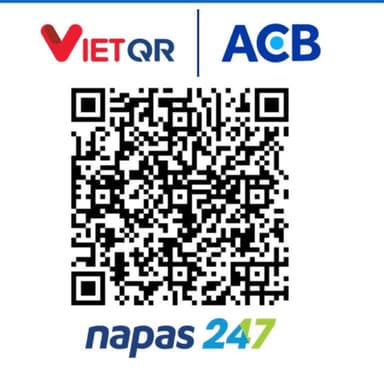 Mã QR chuyển khoản ủng hộ tác giả qua ACB